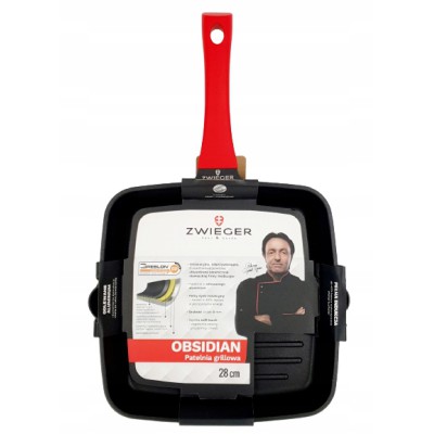 PATELNIA GRILLOWA 28 CM OBSIDIAN ZWIEGER ZW-PO-0442