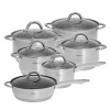 Garnki stalowe Jumbo Silver 12 ele. KH-4450