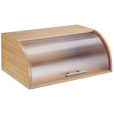 Chlebak bambusowy drewniany 41cm pojemnik na pieczywo chleb bułki KB-7874