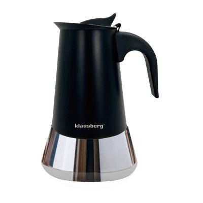 Kawiarka espresso 300 ml 6 filiżanek czarna/srebrna KB-7845